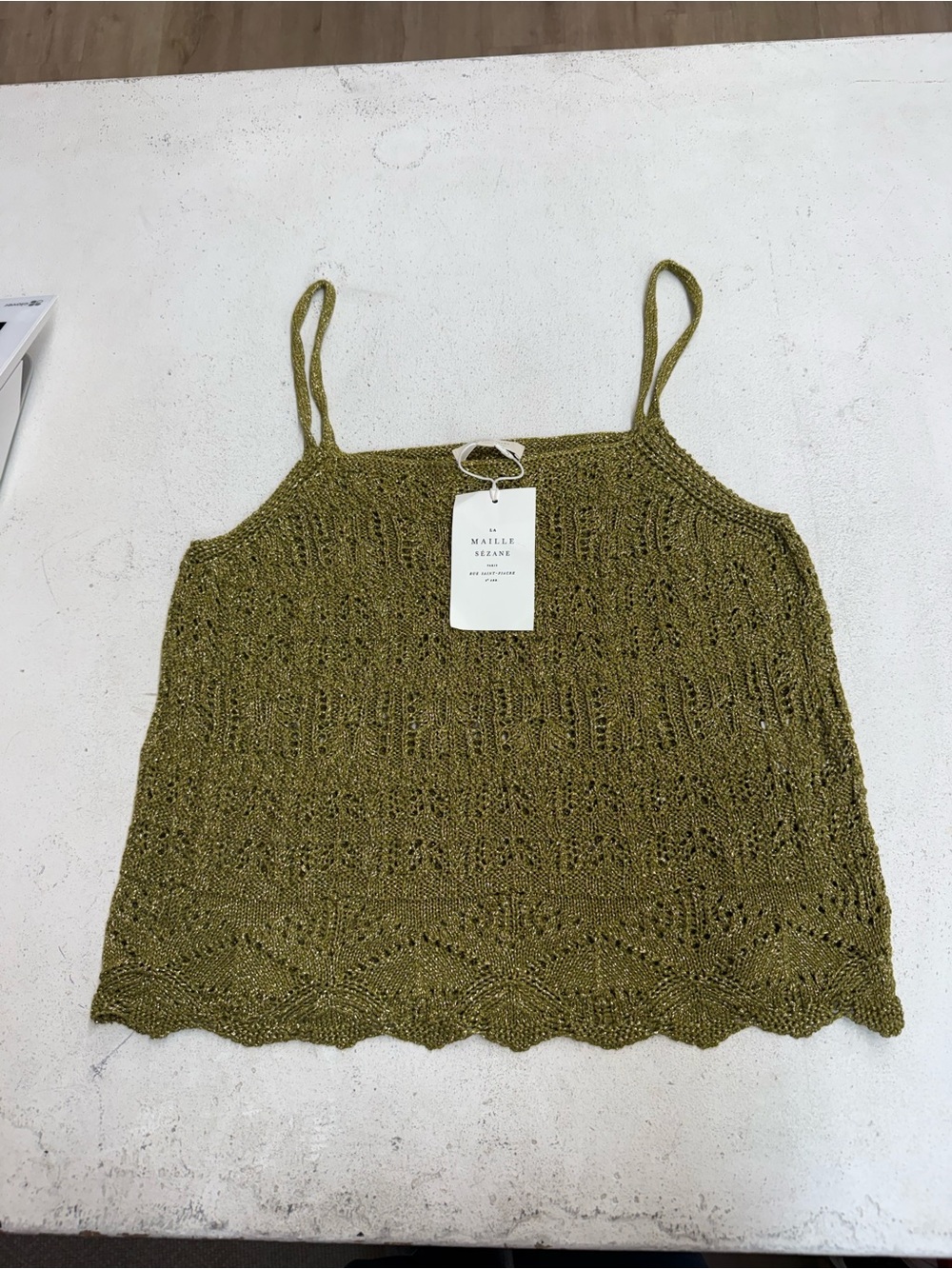 NWT Sézane La Maille Jordie Knit Tank Top Sz 2XL